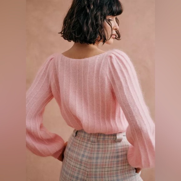 NEW Sezane Aretha Jumper in Candy Pink - size S - Picture 2 of 8